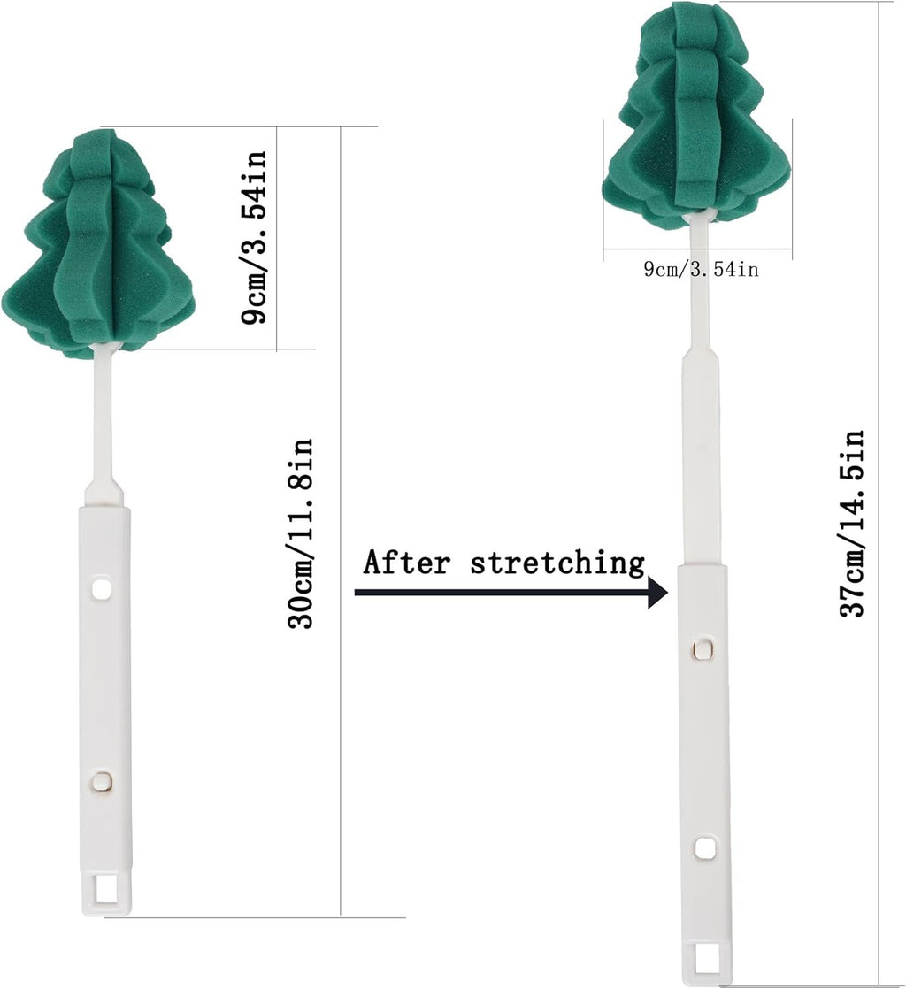 Bottle Cleaning Brush Set with Adjustable Handles – 2 Pieces with Hook
