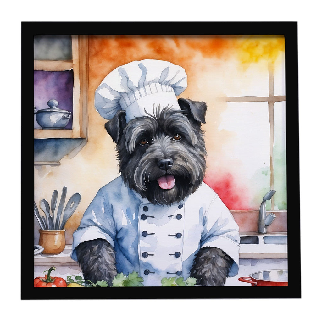The Chef Framed Metal Print - Modern Wall Art for Kitchen or Bathroom