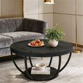 Modern Round Two-Tier Coffee Table