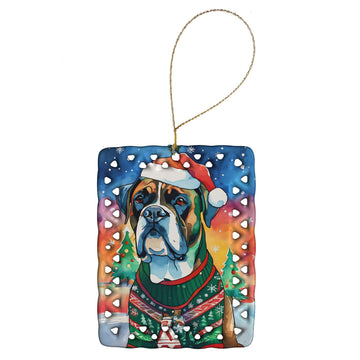 Boxer Christmas Personalized Keepsake Ornament