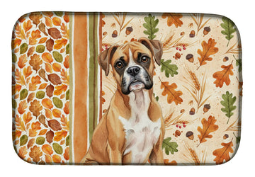 Boxer Heirloom Fall Dish-Drying Mat