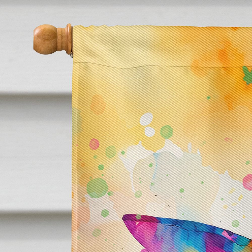 Boxer Hippie Dawg Double-Sided House Flag