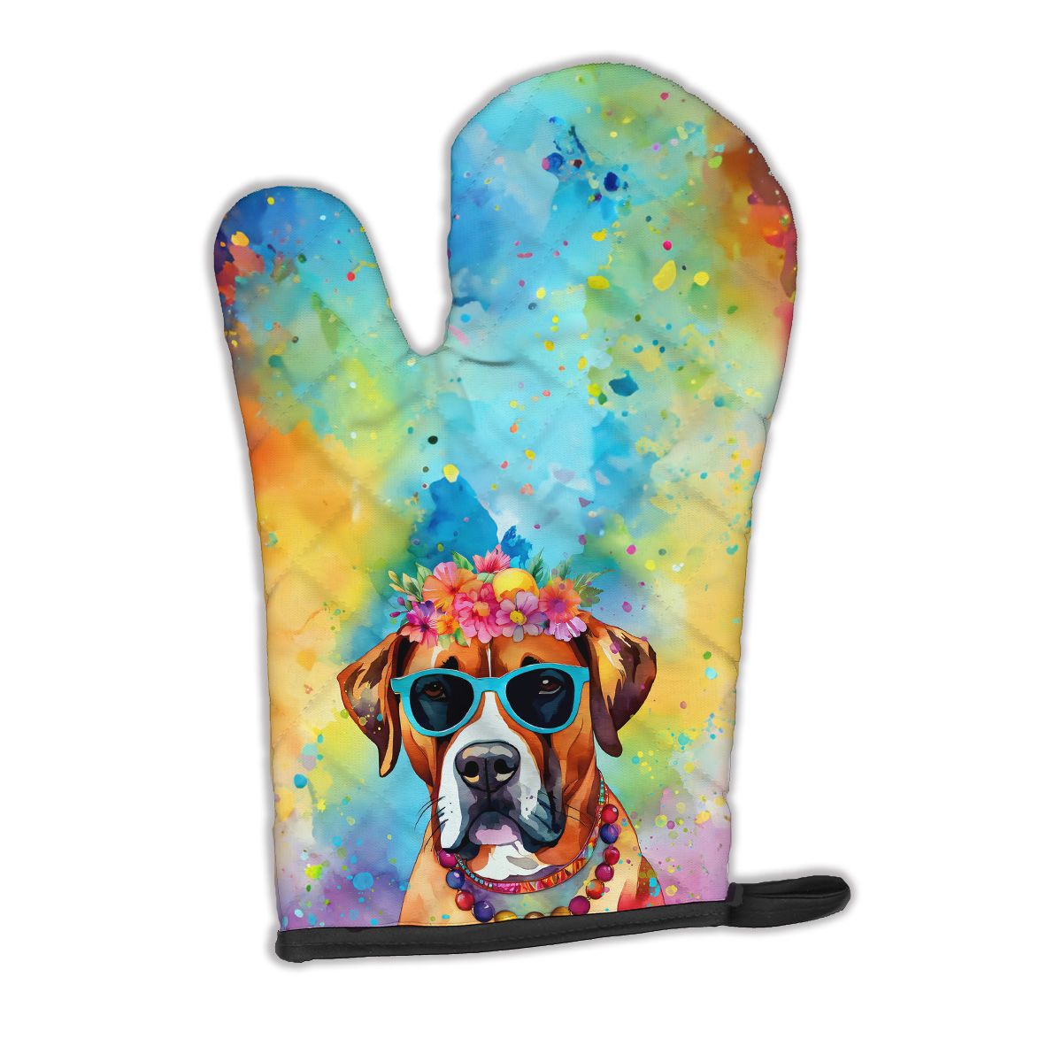 Boxer Hippie Dawg Quilted Kitchen Mitt