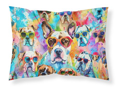 Boxer Hippie Dawg Decorative Standard Pillowcase