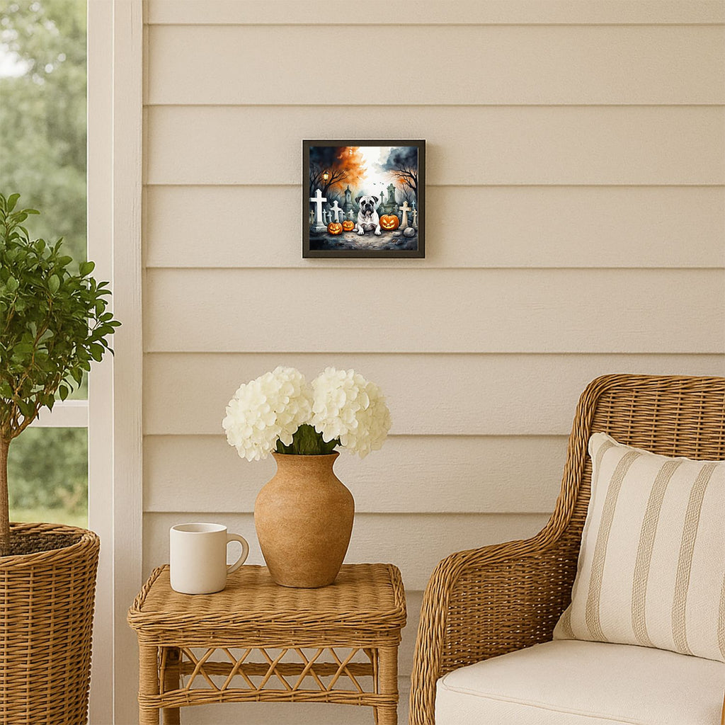 Spooky Boxer Halloween Framed Wall Art