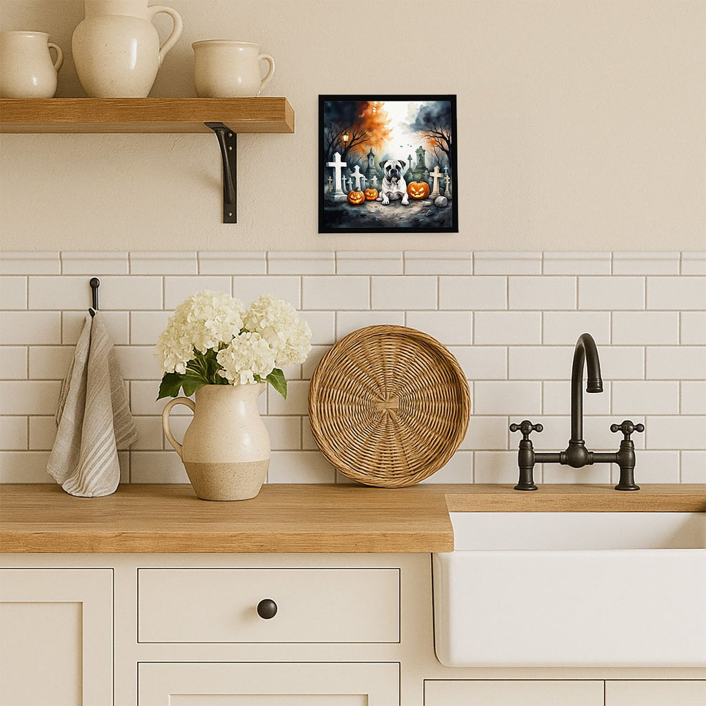 Spooky Boxer Halloween Framed Wall Art