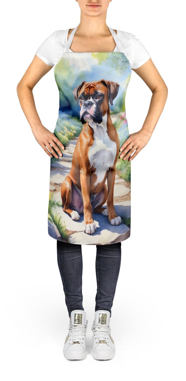 Boxer Spring Path Artwork Bib Apron