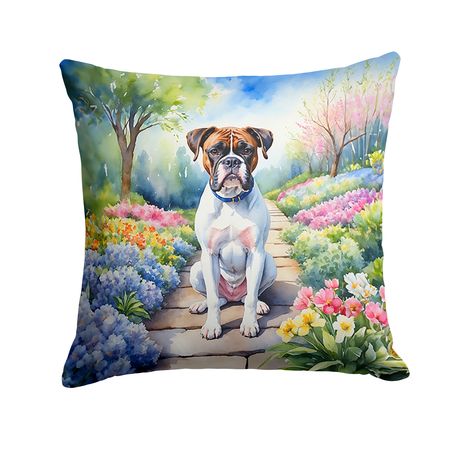 Boxer Spring Path Indoor-Outdoor Throw Pillow