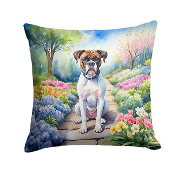 Boxer Spring Path Indoor-Outdoor Throw Pillow