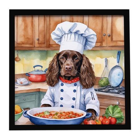 Boykin Spaniel Chef Framed Wall Art