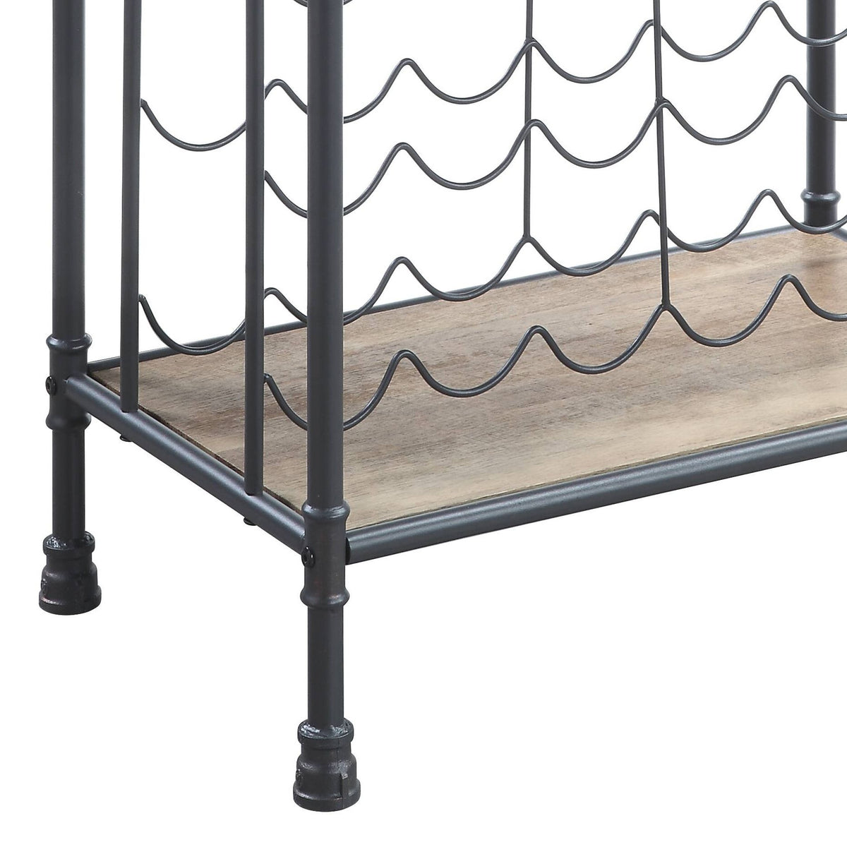 Brantley Industrial Three-Tier Wine Rack