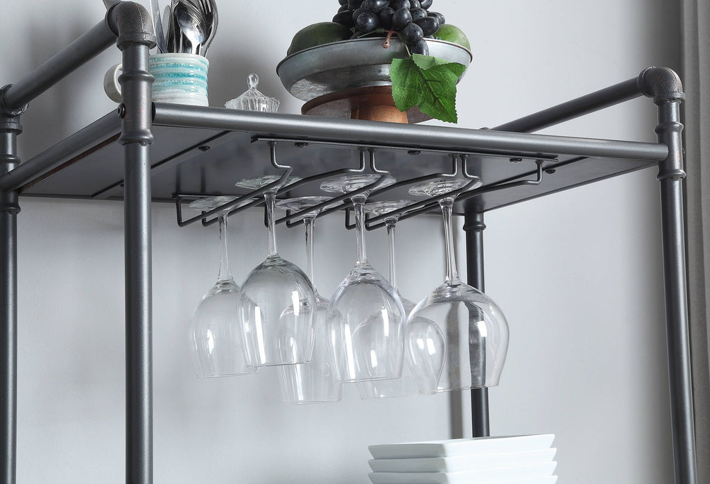 Brantley Industrial Three-Tier Wine Rack