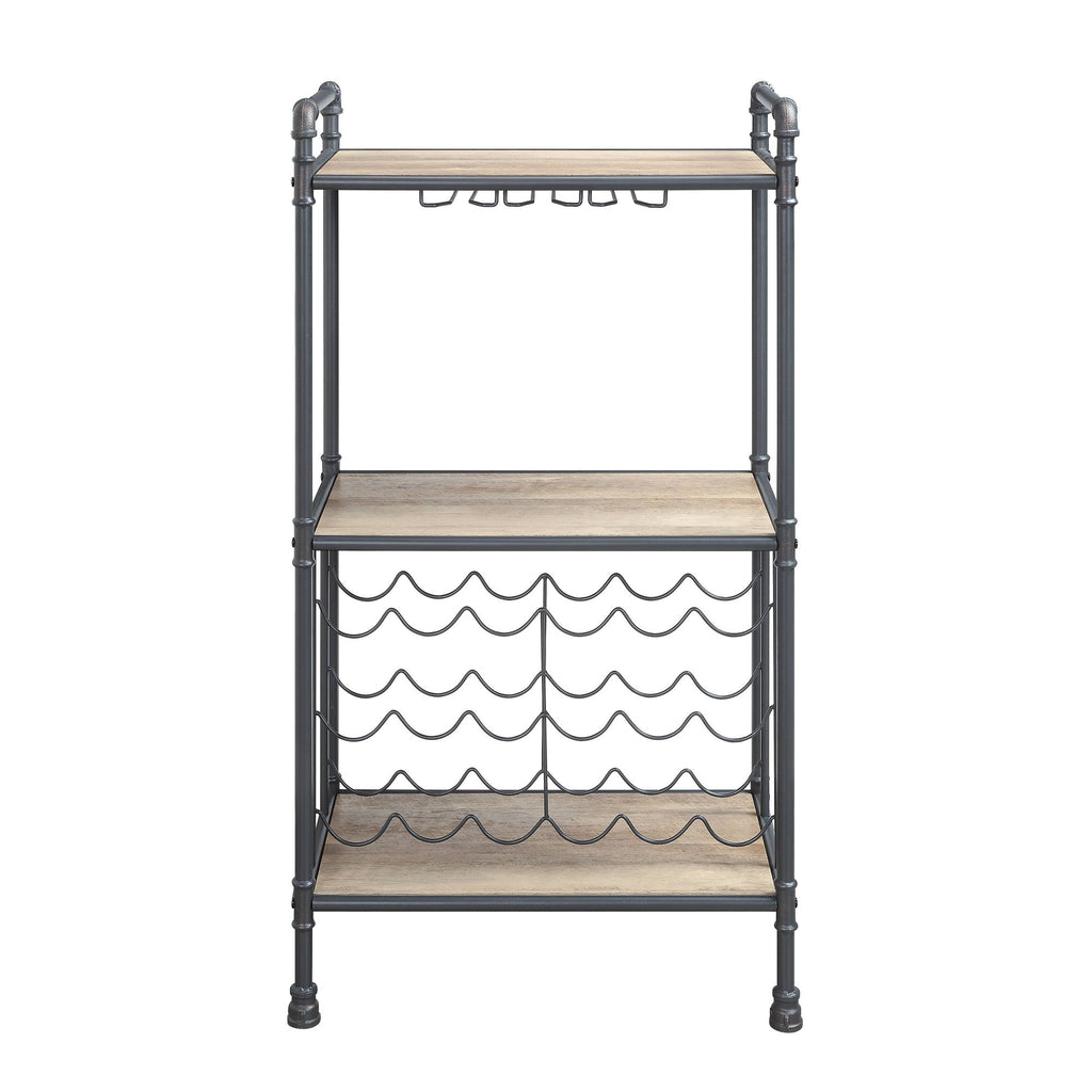 Brantley Industrial Three-Tier Wine Rack