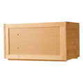 Farmhouse Bread Box with Wavy Viewing Door