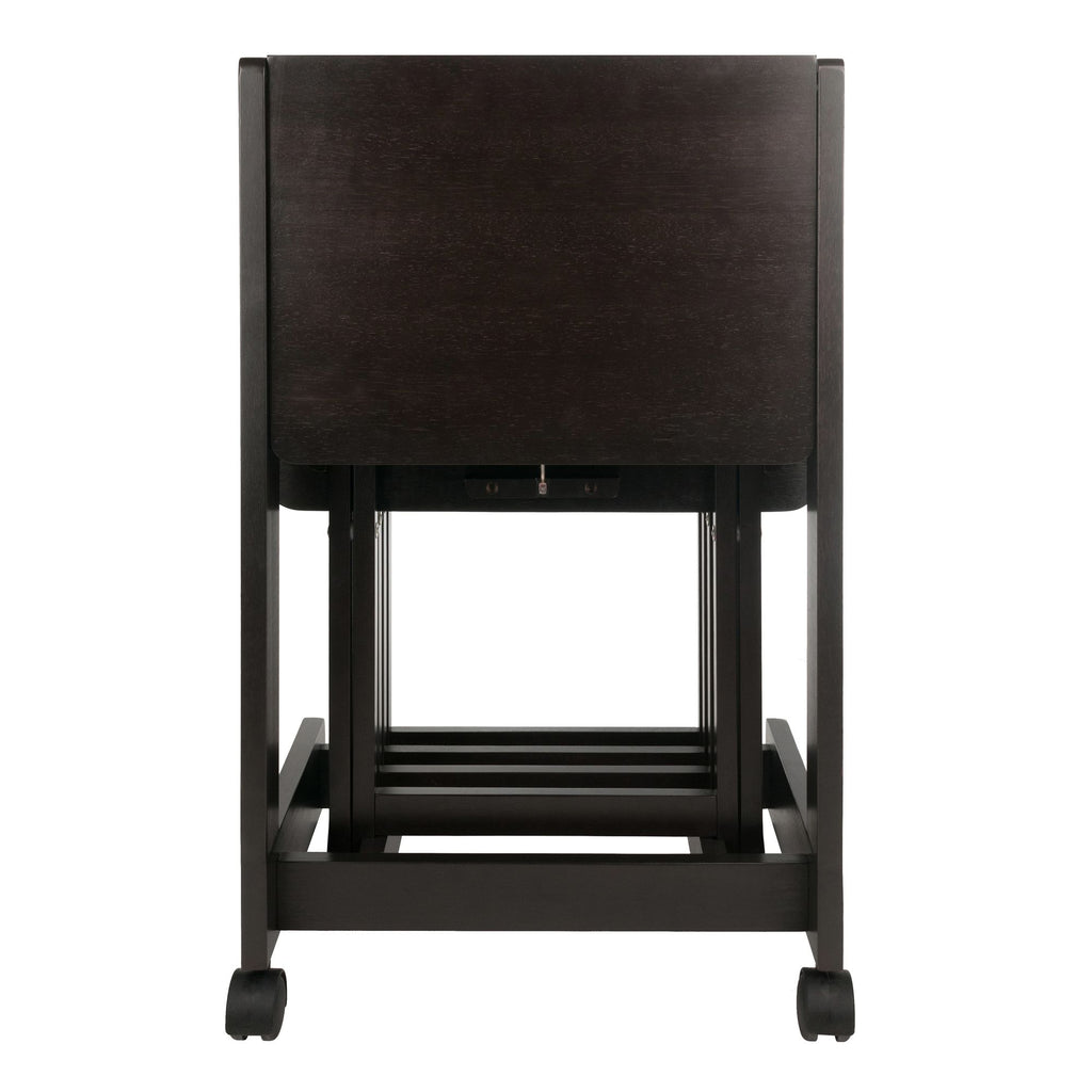 Brienda Folding Snack Tables with Mobile Serving Stand