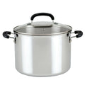 Brilliance 8-Quart Stainless Steel Stockpot – Induction Compatible, Dishwasher Safe