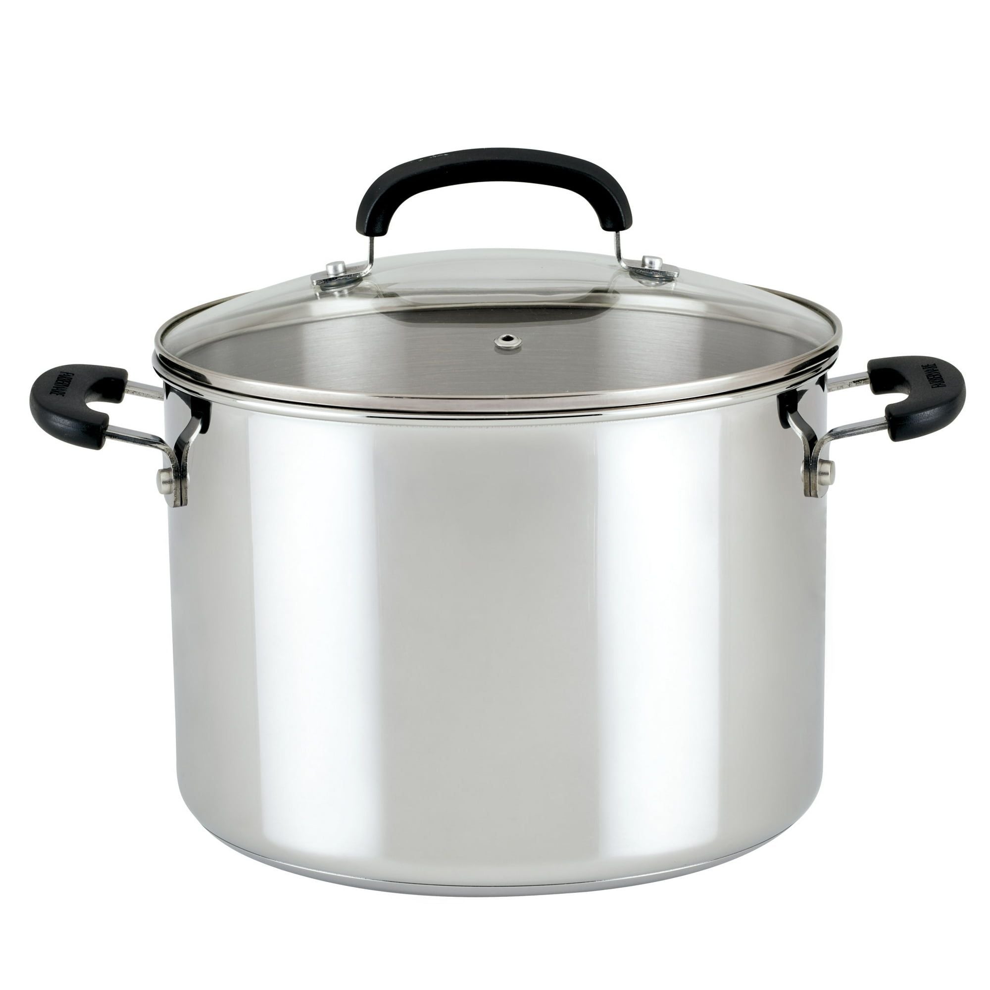 Brilliance 8-Quart Stainless Steel Stockpot – Induction Compatible, Dishwasher Safe