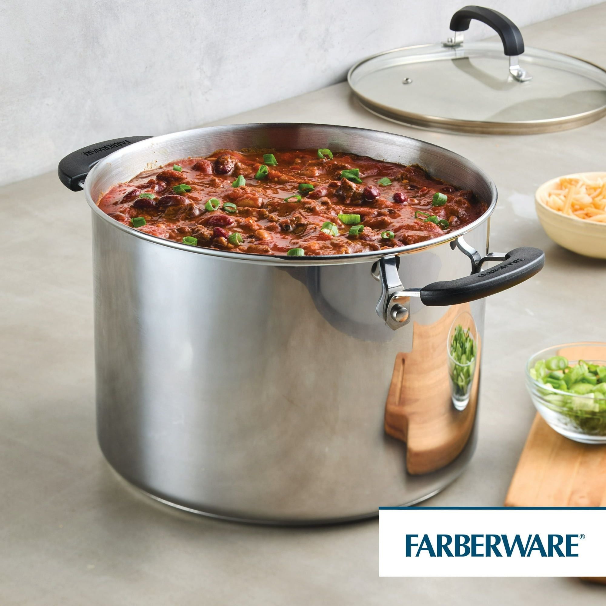 Brilliance 8-Quart Stainless Steel Stockpot – Induction Compatible, Dishwasher Safe