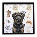 Bouvier des Flandres Coffee Bar Framed Wall Art