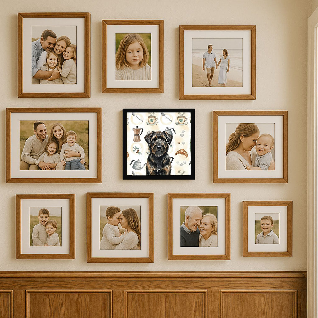 Bouvier des Flandres Coffee Bar Framed Wall Art