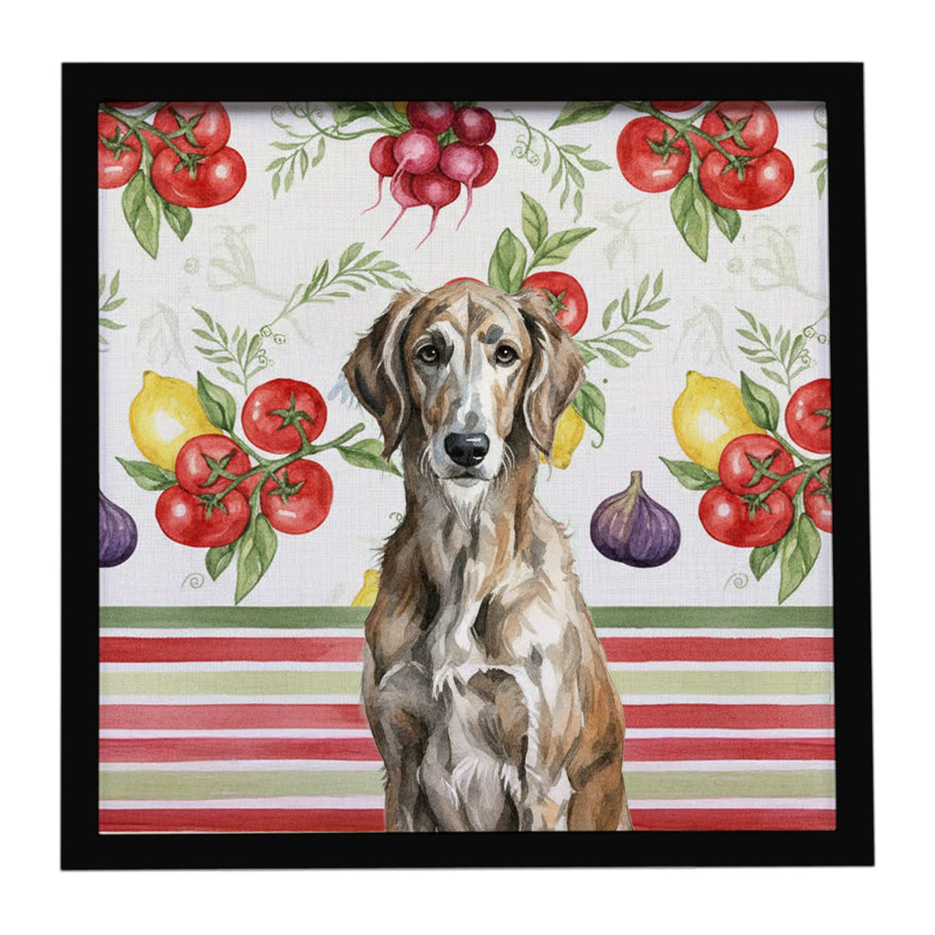 Scottish Deerhound Vegetable Framed Wall Art