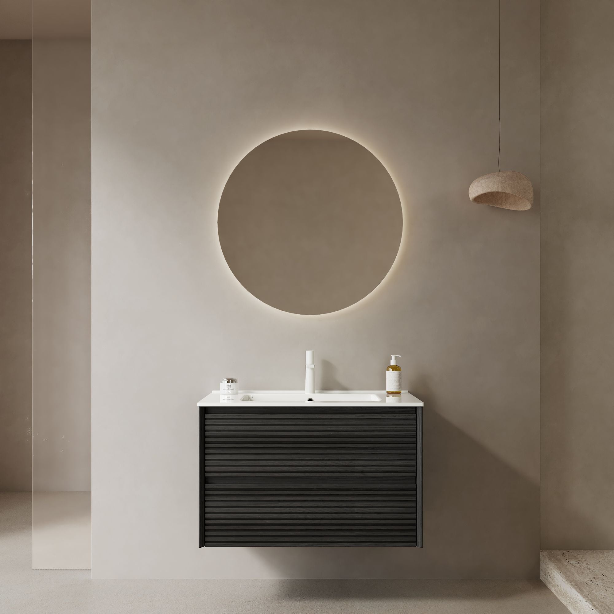 everyday Plywood Bathroom Vanity with Ceramic Basin and Soft Close Drawers