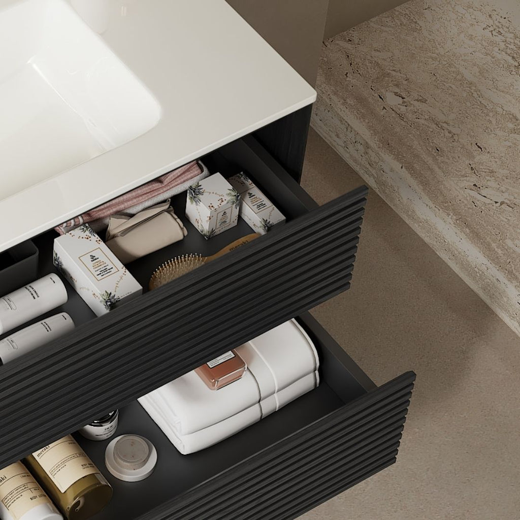everyday Plywood Bathroom Vanity with Ceramic Basin and Soft Close Drawers