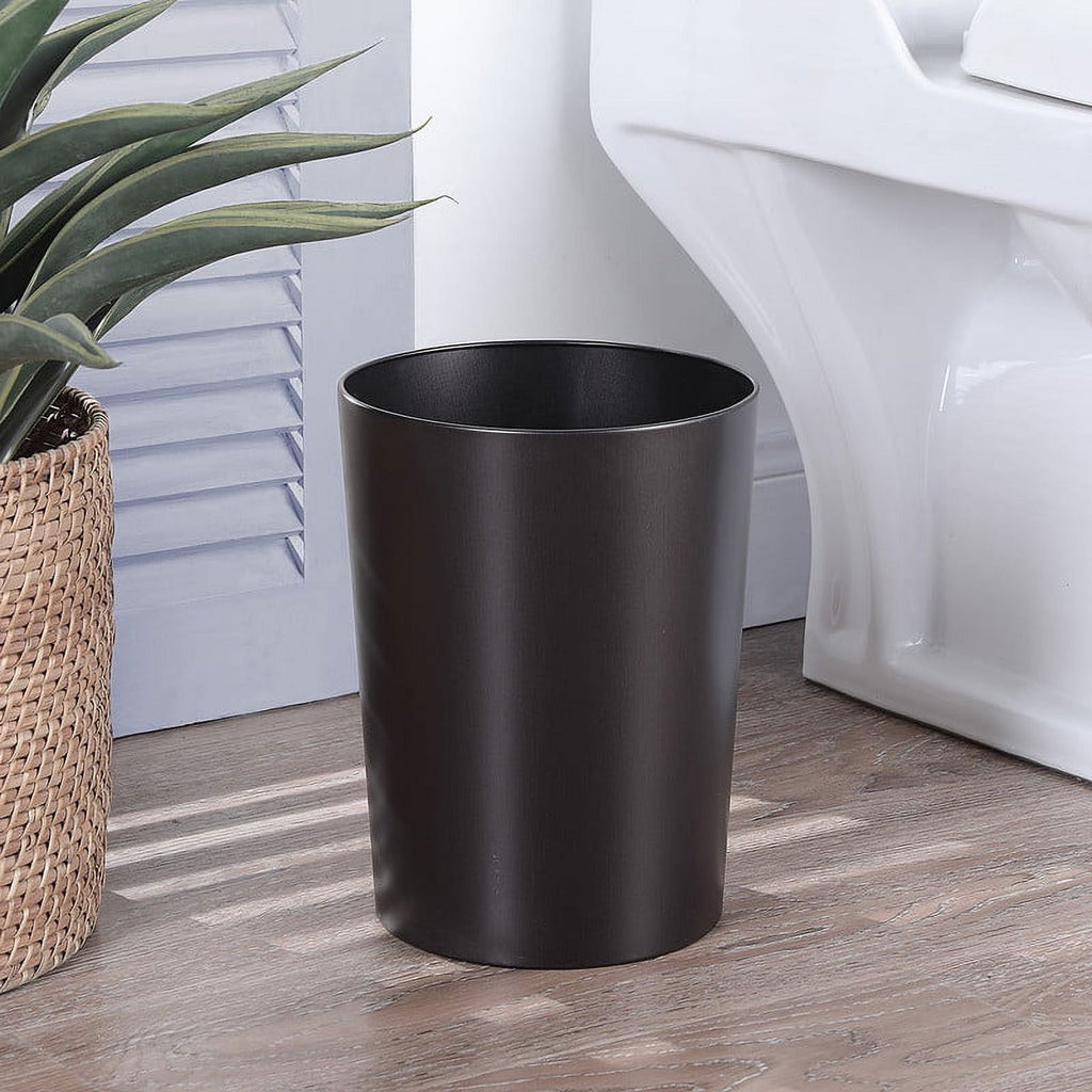 Oil-Rubbed Bronze Open-Top Bathroom Wastebasket