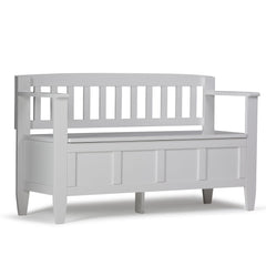 Brooklyn Entryway Storage Bench with Lift-Up Lid and Compartments