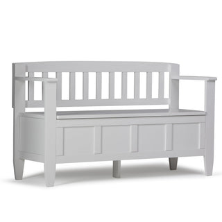Brooklyn Entryway Storage Bench with Lift-Up Lid and Compartments
