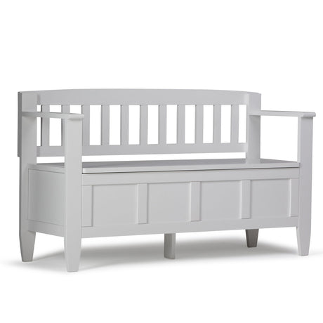 Brooklyn Entryway Storage Bench with Lift-Up Lid and Compartments