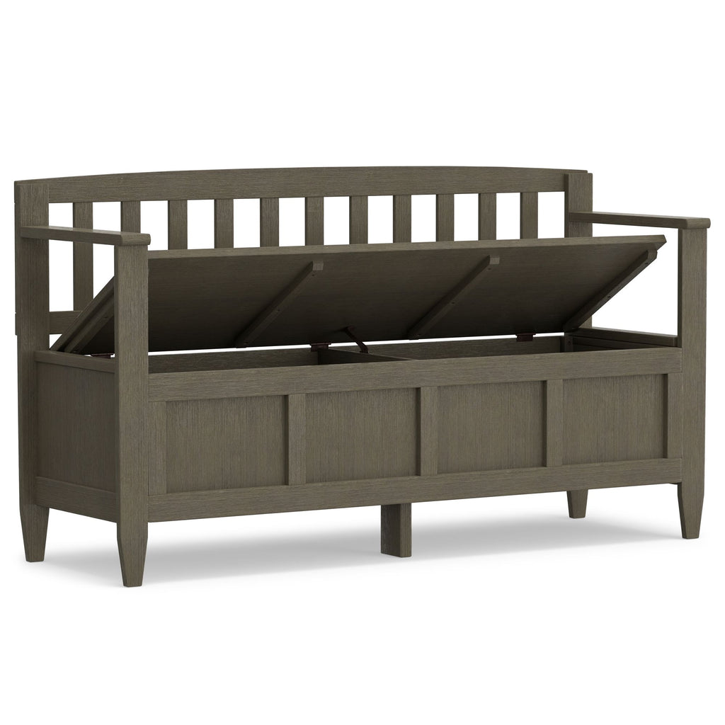 Brooklyn Entryway Storage Bench – Solid Pine, Lift-Up Top