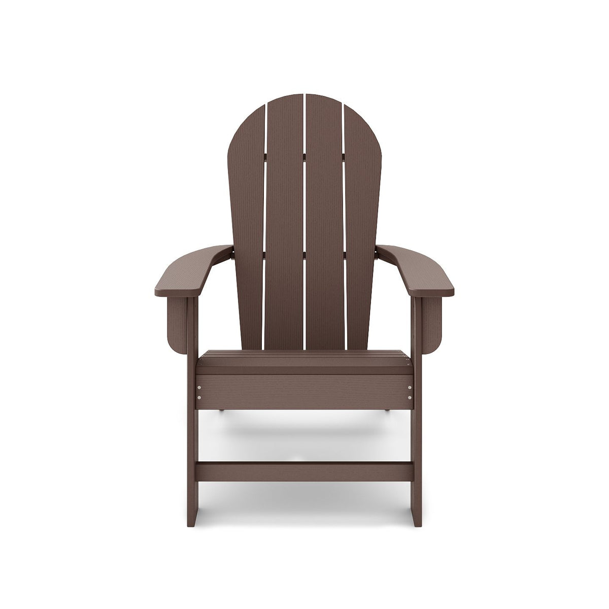 Sapelo Adirondack Chair – HDPE Outdoor Lounge with Fan Back and Wide Armrests