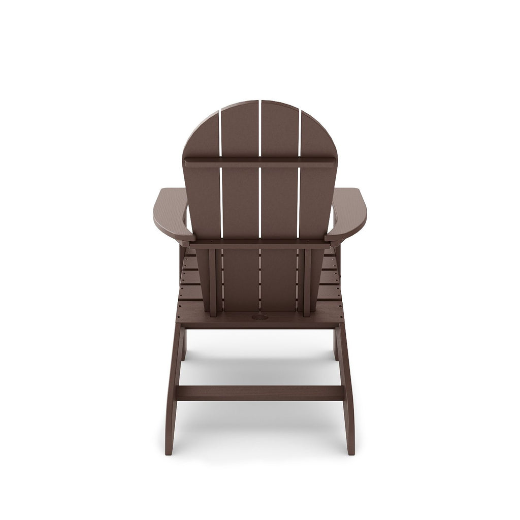 Sapelo Adirondack Chair – HDPE Outdoor Lounge with Fan Back and Wide Armrests
