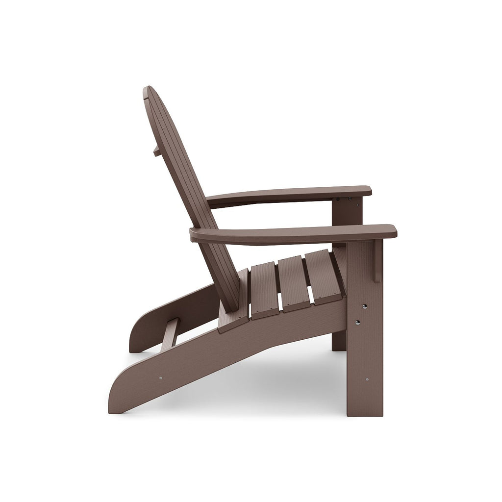 Sapelo Adirondack Chair – HDPE Outdoor Lounge with Fan Back and Wide Armrests