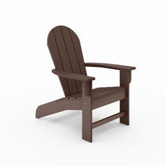 Sapelo Adirondack Chair – HDPE Outdoor Lounge with Fan Back and Wide Armrests