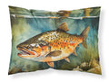 Brown Trout Standard Pillowcase Lightweight Super Soft Easy Care Decorative Artwork