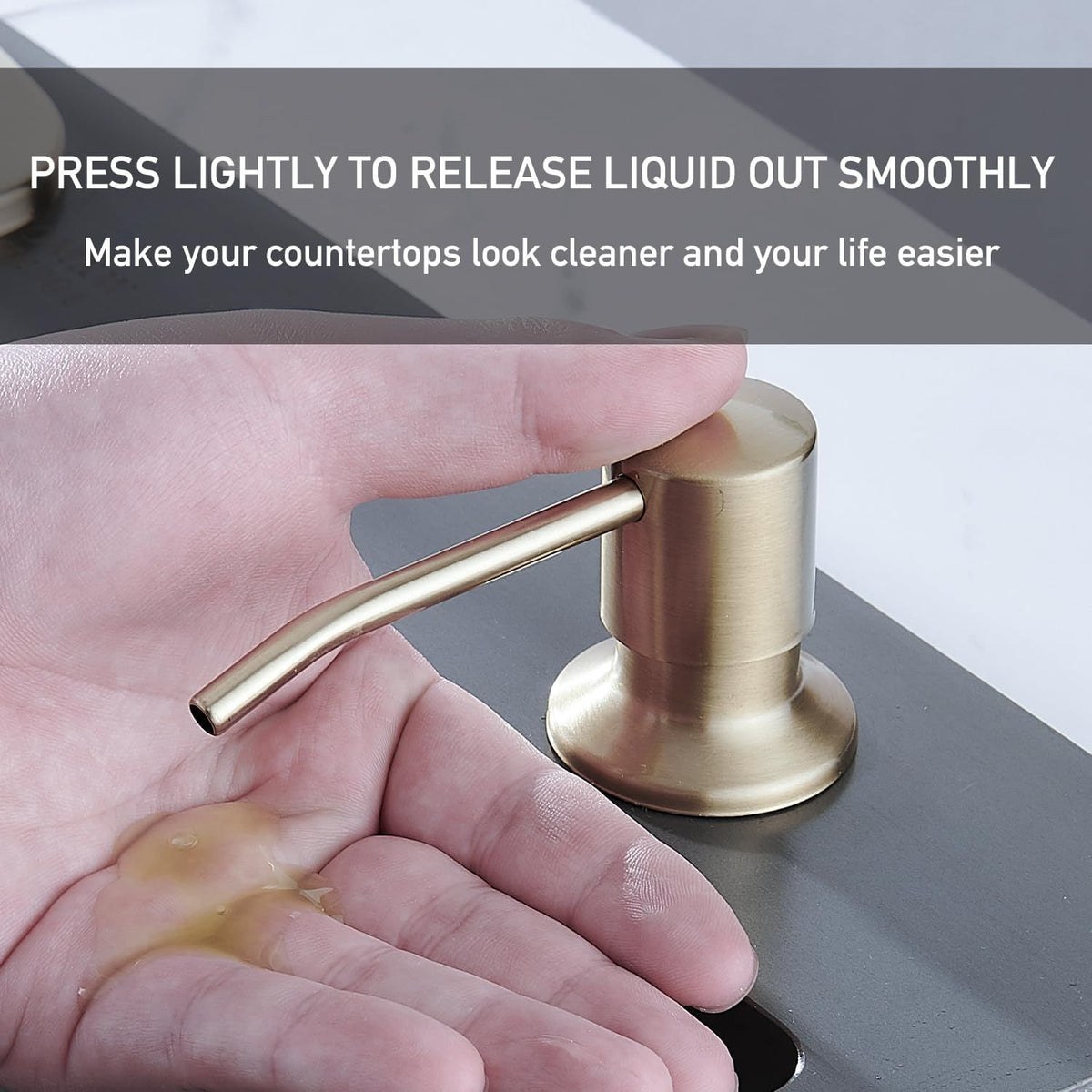 Brushed-Gold Touchless Kitchen Faucet with Pull-Down Sprayer