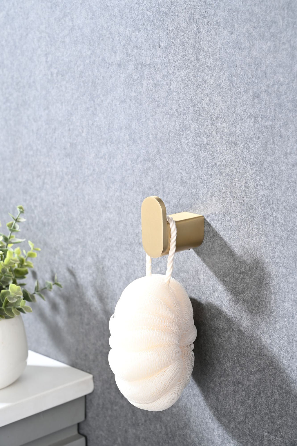 Brushed Gold Wall Mounted Bathroom Hardware Set - 4-Piece Stainless Steel Accessories