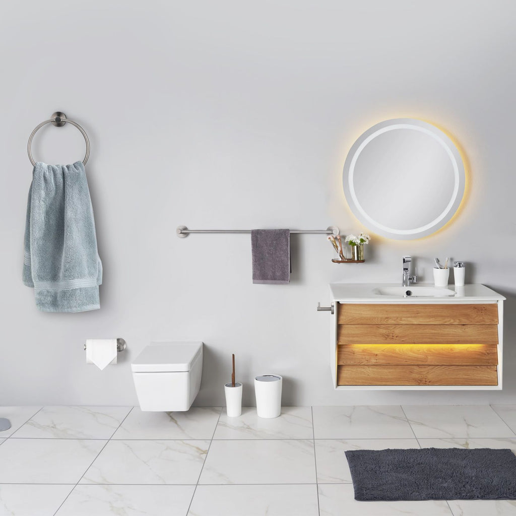 Brushed Nickel Bathroom Hardware Set – 4 Piece Stainless Steel