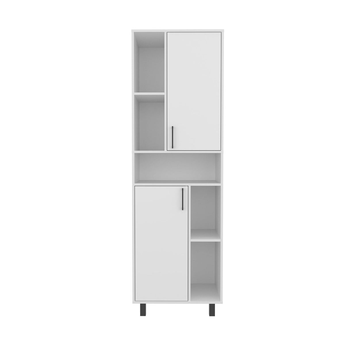 Bryce White Pantry Cabinet for Compact Kitchens