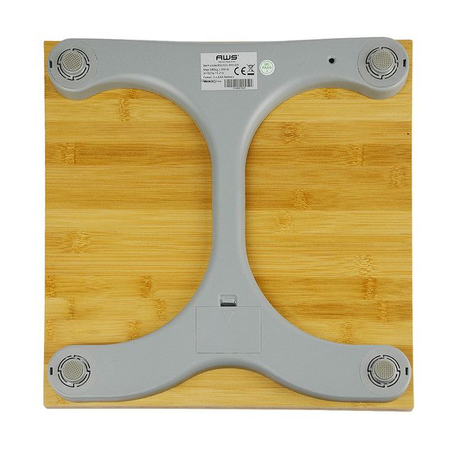 Nature-Inspired Bathroom Scale with Extra-Large LED Display