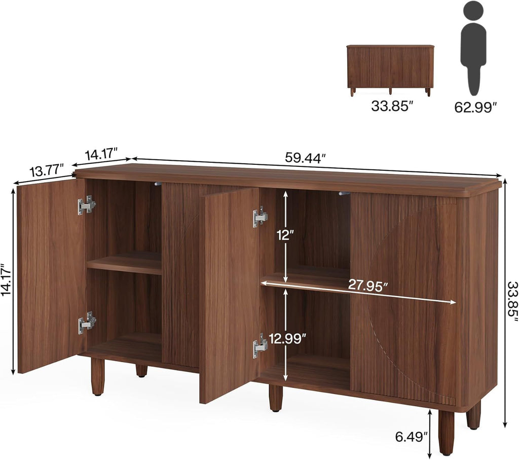 Modern Buffet Cabinet with Storage and Chic Design