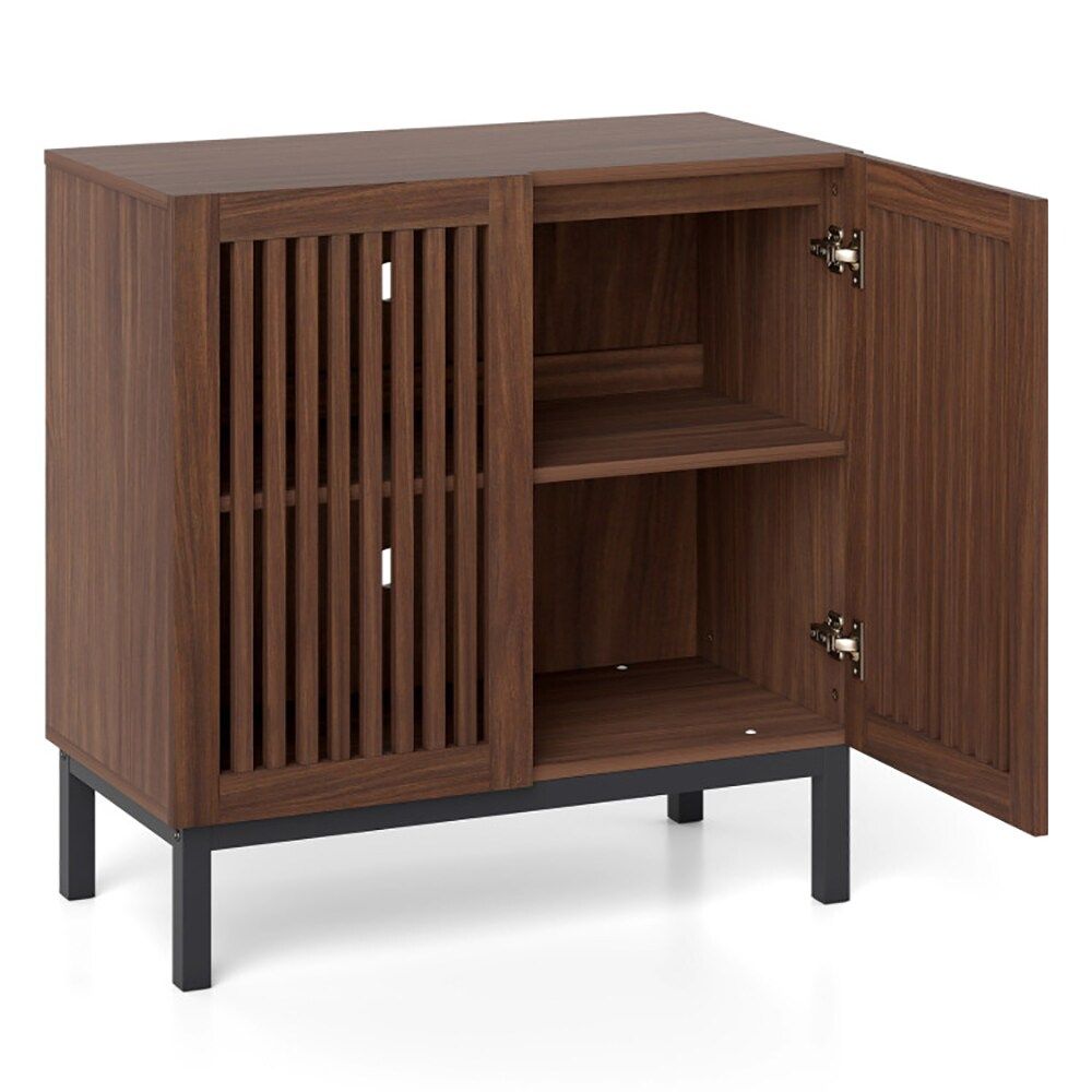 Farmhouse Sideboard with Flexible Cabinet Storage