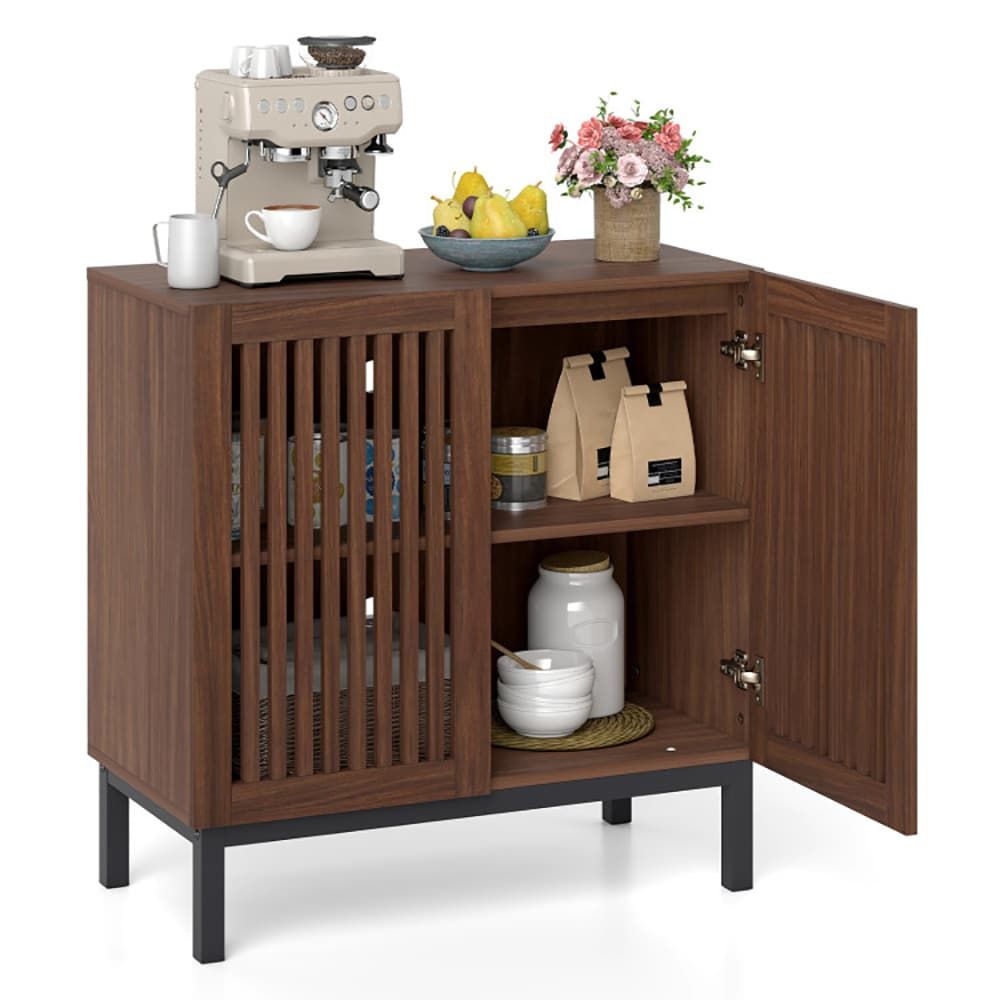 Farmhouse Sideboard with Flexible Cabinet Storage
