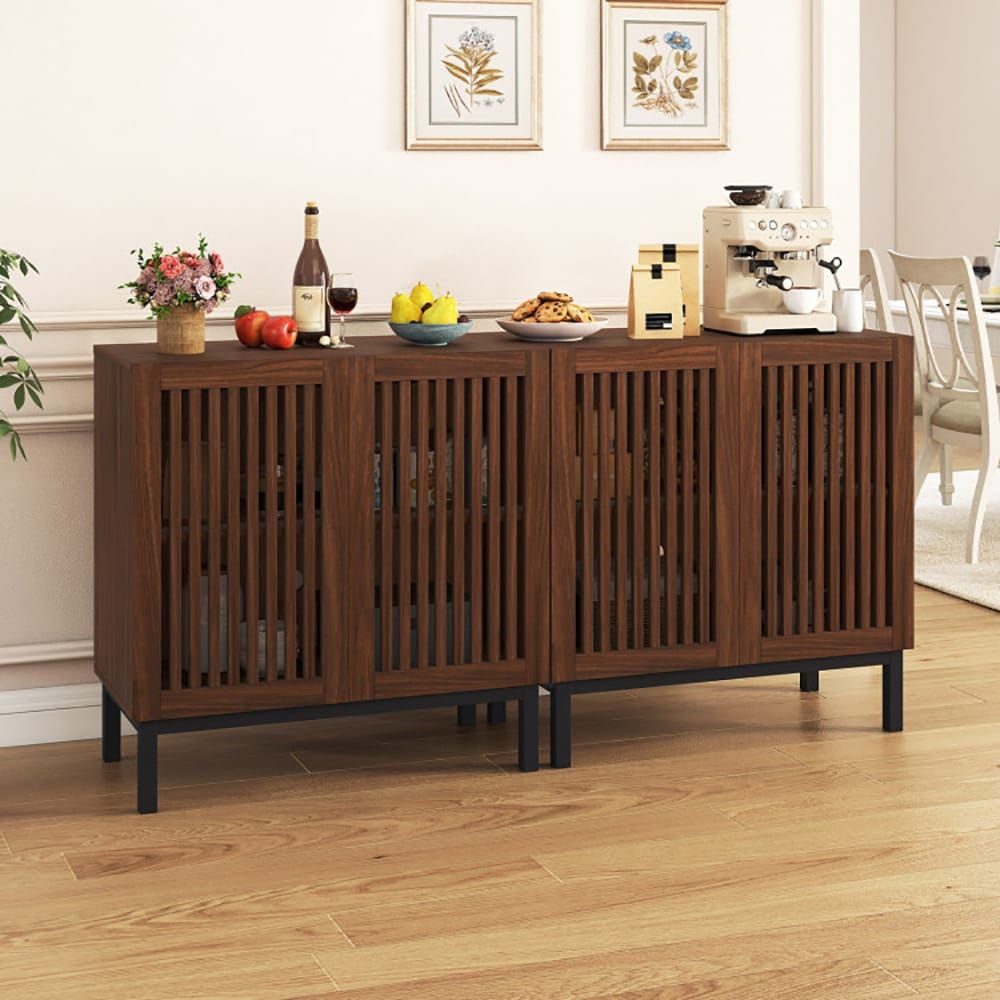 Farmhouse Sideboard with Flexible Cabinet Storage