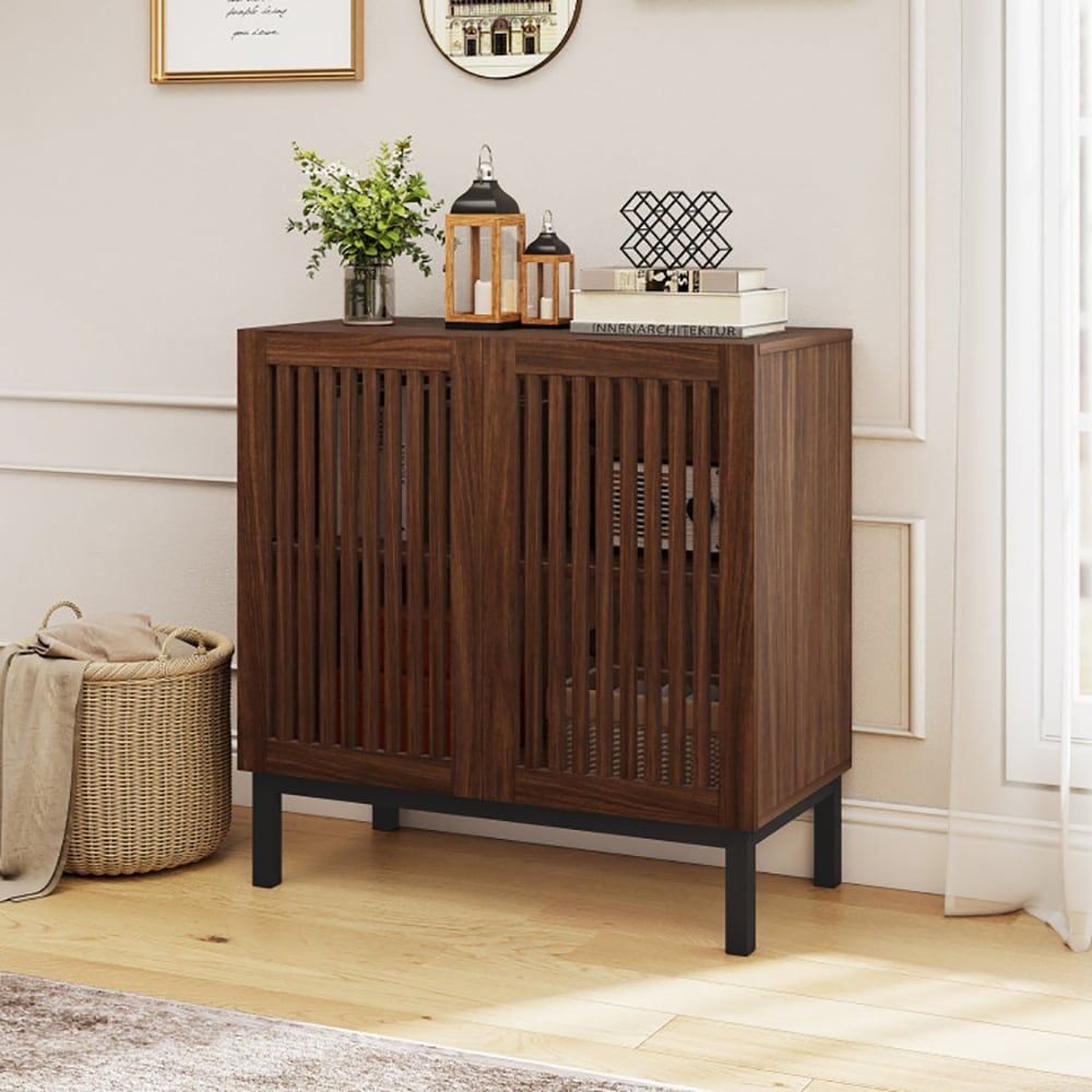 Farmhouse Sideboard with Flexible Cabinet Storage