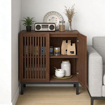 Farmhouse Sideboard with Flexible Cabinet Storage