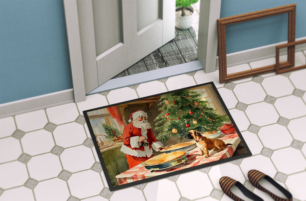 Bullmastiff Christmas Cookies Indoor-Outdoor Doormat