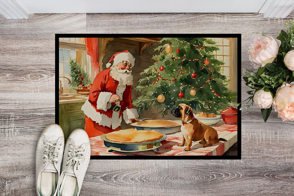 Bullmastiff Christmas Cookies Indoor-Outdoor Doormat